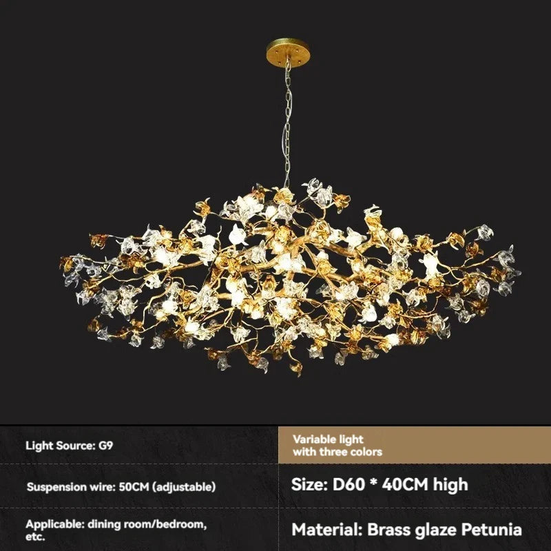 Afralia™ Crystal Branch Chandelier: Luxury Designer Ceiling Crystal Light for Living Room and Bar