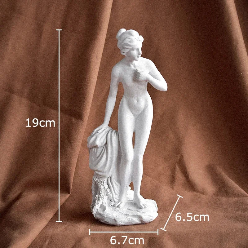 Afralia™ Mythical Goddess Resin Sculpture Desk Ornament Figurine Room Decor