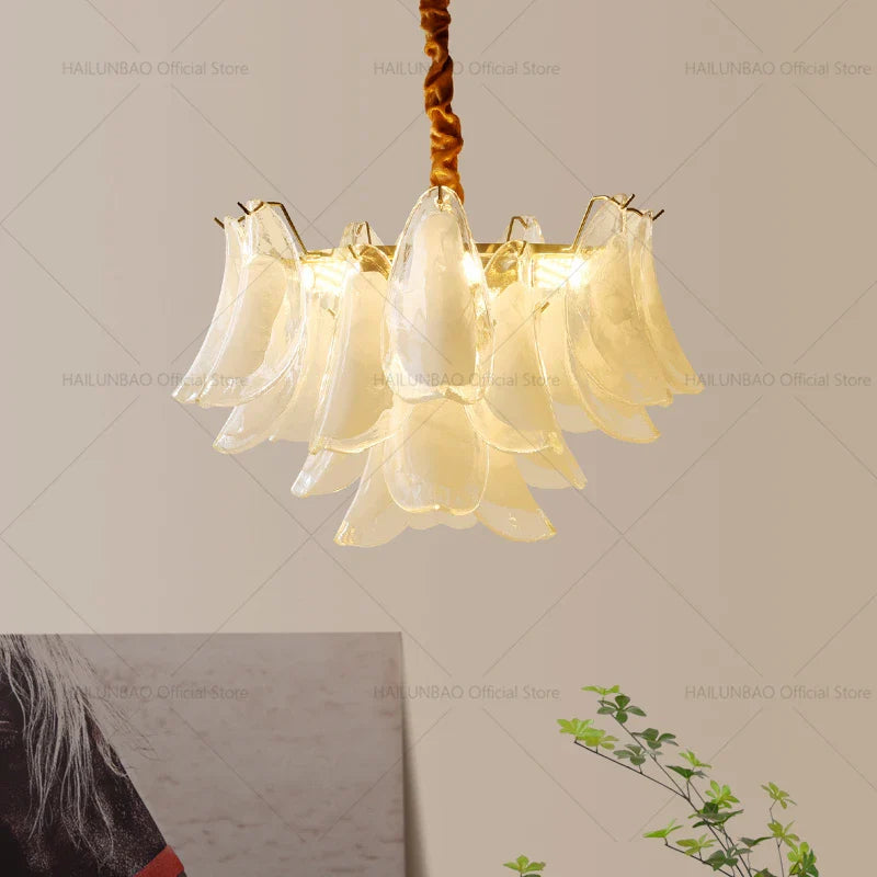Afralia™ Magnolia Crystal Chandelier: Elegant French Style Dining Room Art Light