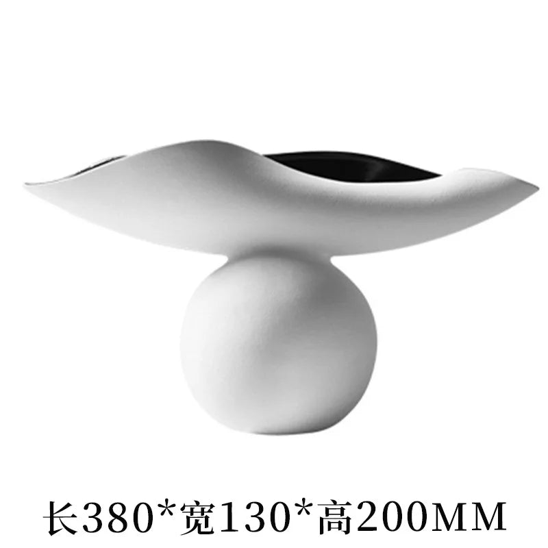 Afralia™ Resin Spherical Tray: Black White Desktop Storage Container Decorative Geometric Ornaments