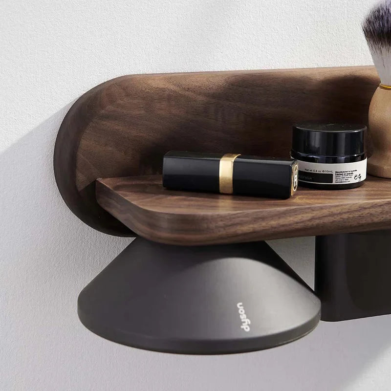 Afralia™ Hair Dryer Holder: Wall Mount Beech Wood Rack for Dyson Supersonic Hair Dryer