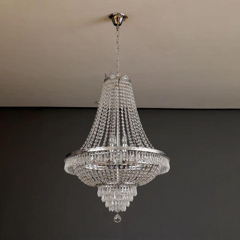 Afralia™ Crystal Chandelier: Elegant LED Pendant for Luxury Living Spaces