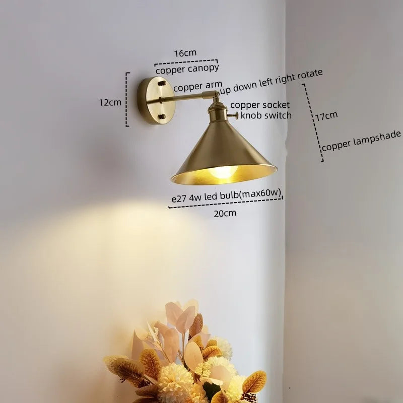 Afralia™ Copper LED Wall Light for Modern Spaces.