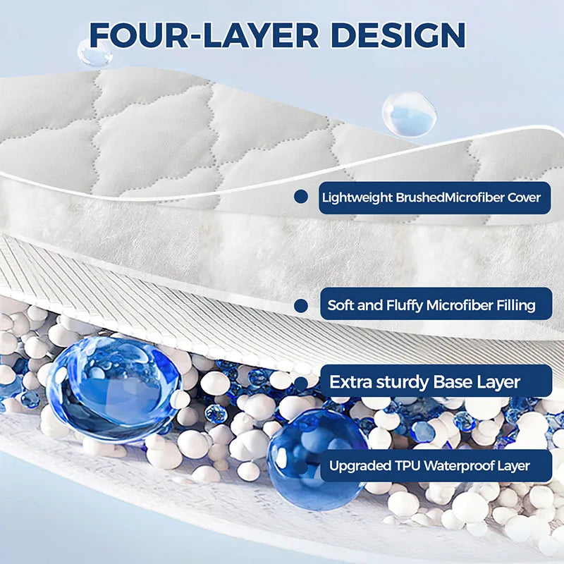 Afralia™ Geometric Quilted Fitted Sheet- Solid Color Mattress Cover-Queen King