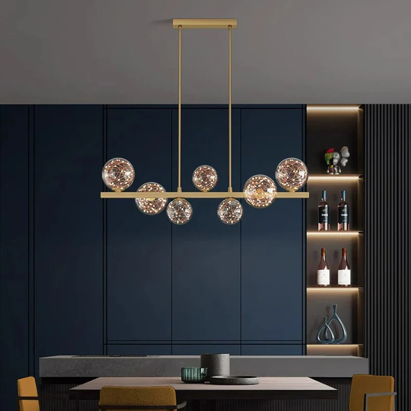 Nordic Star LED Chandelier by Afralia™ - Modern, Simple, Creative Design