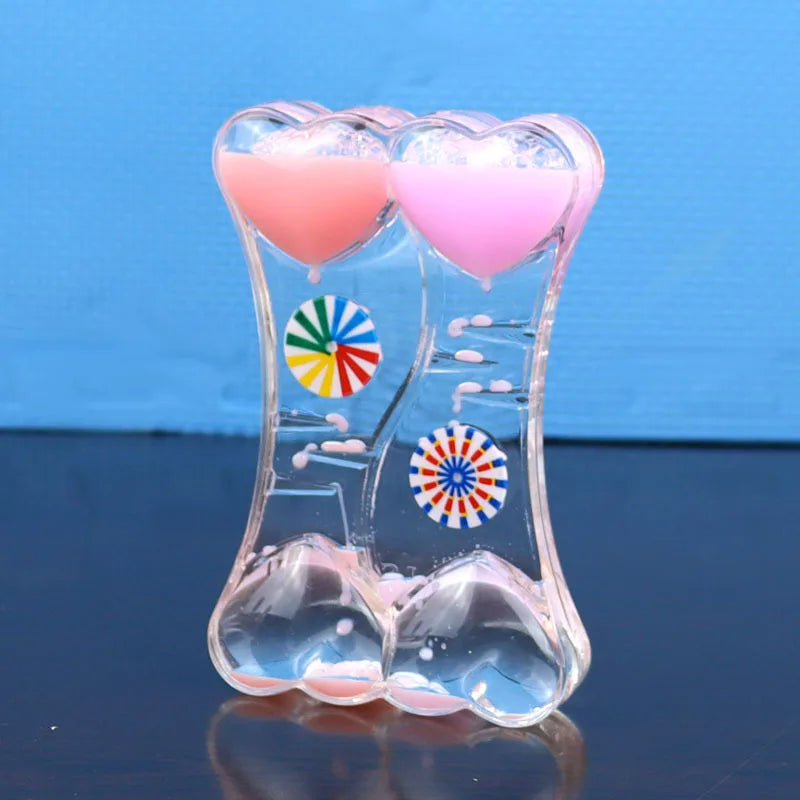 Afralia™ Oil Spill Toy Hourglass Dynamic Decompression Handicraft Desktop Ornament