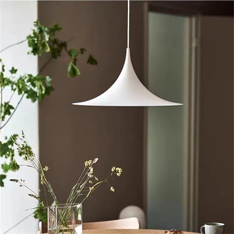 Afralia™ Semi Pendant Single Head Horn Lamp for Dining Room and Bedroom