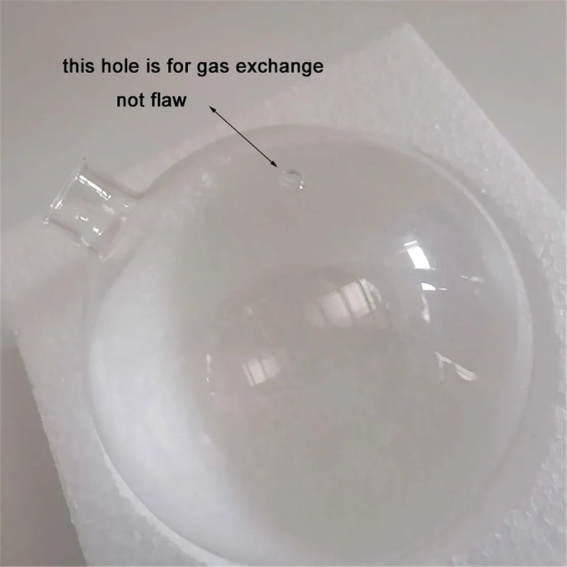 Afralia™ 11mm Opening Glass Lamp Shade for G4 Socket Holder, 80mm 100mm Molecular Lamp Cover