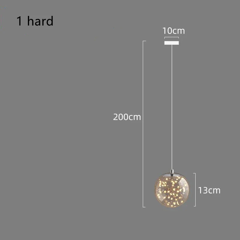 Afralia™ Nordic Glass LED Chandelier for Modern Home Decor