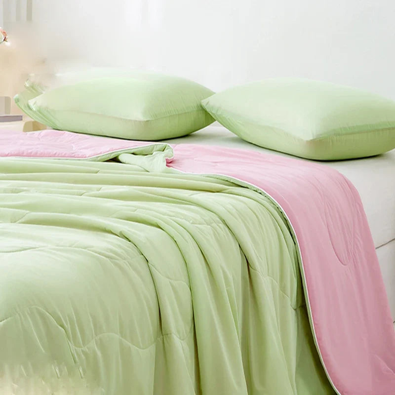 Afralia™ Silky Soft Air Condition Quilted Comforter | Cooling Blanket for Bed | Queen King