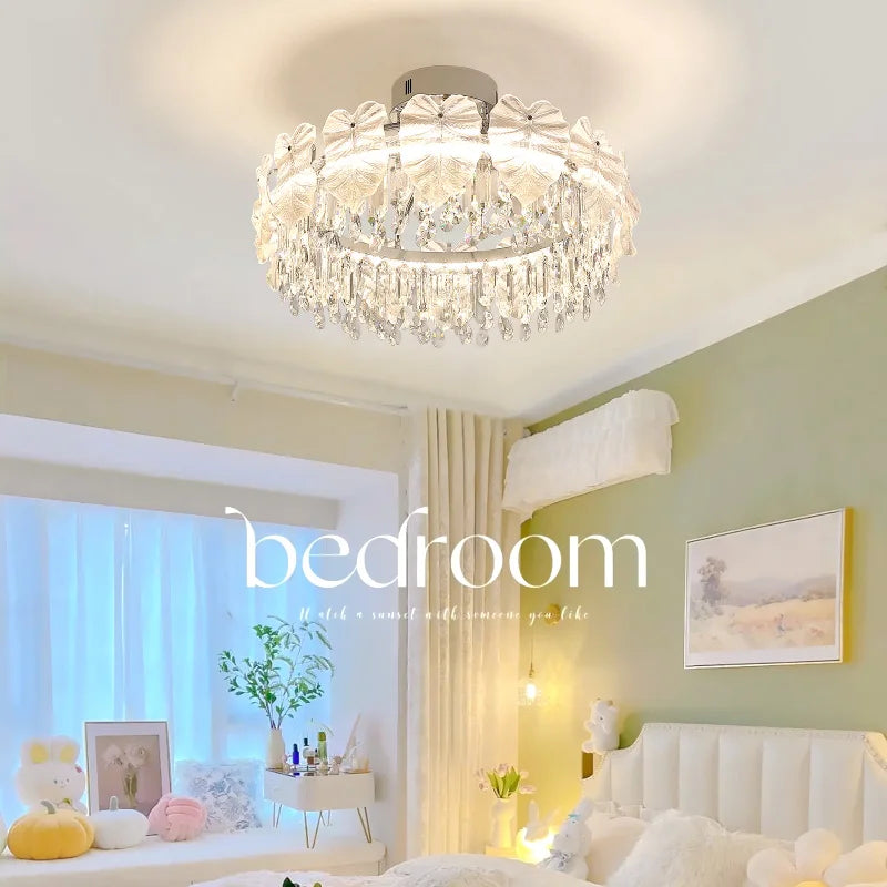 Afralia™ Postmodern Crystal Ceiling Light: Elegant European Style LED Nordic Room Lamp