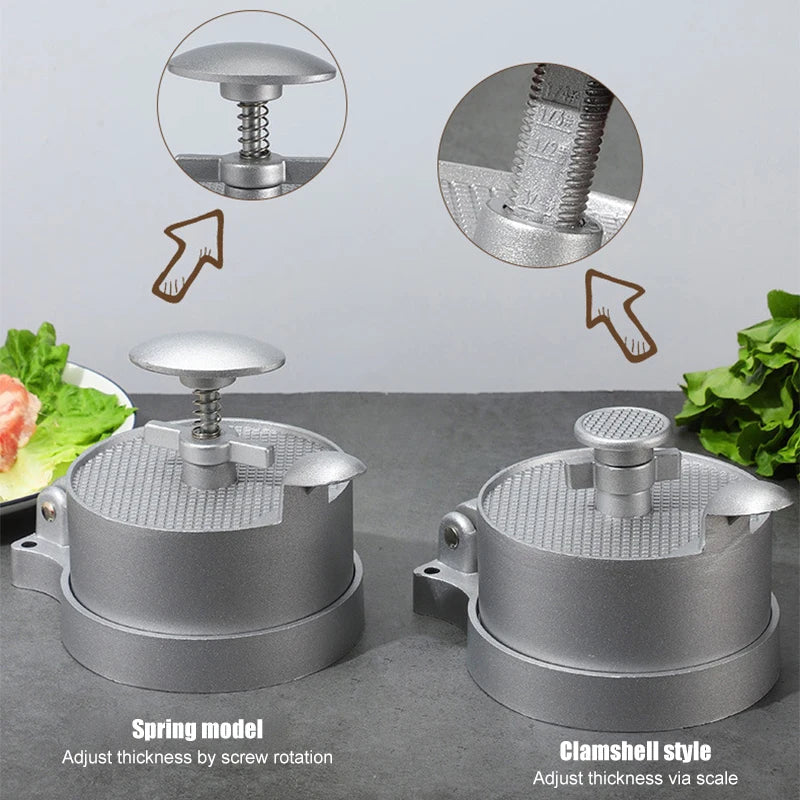 Afralia™ Hamburger Press - Aluminum Meat Press Tool for Homemade Beef Patties