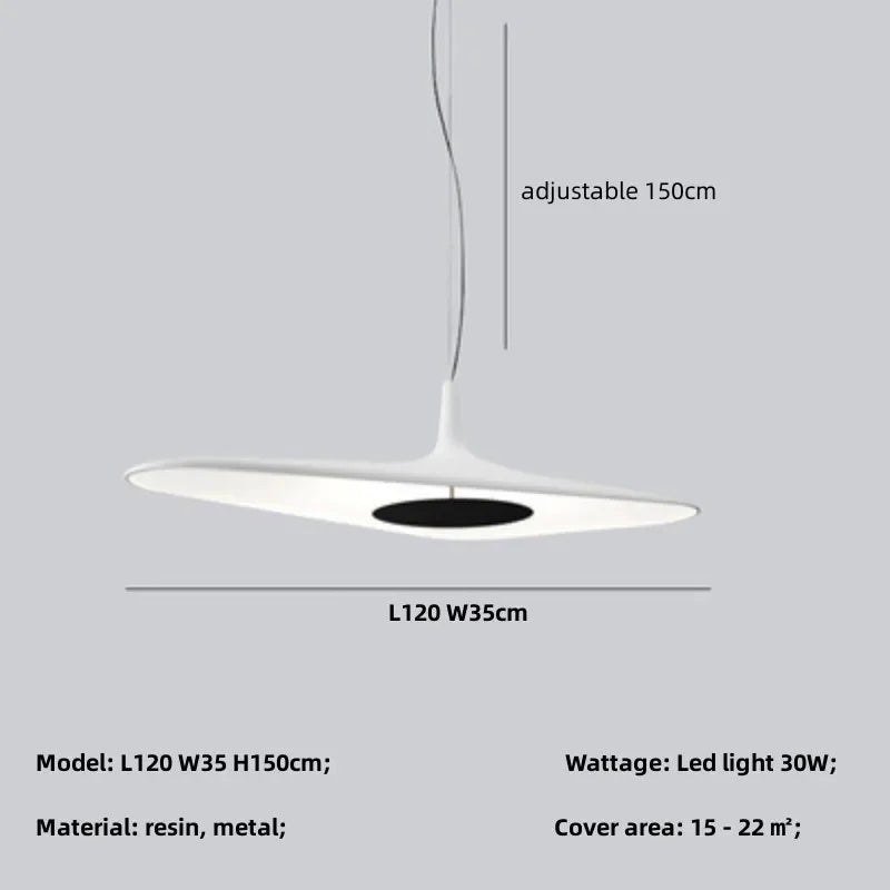 Afralia™ Nordic LED Pendant Lights: Modern Resin Droplight for Home Decor and Dining Room