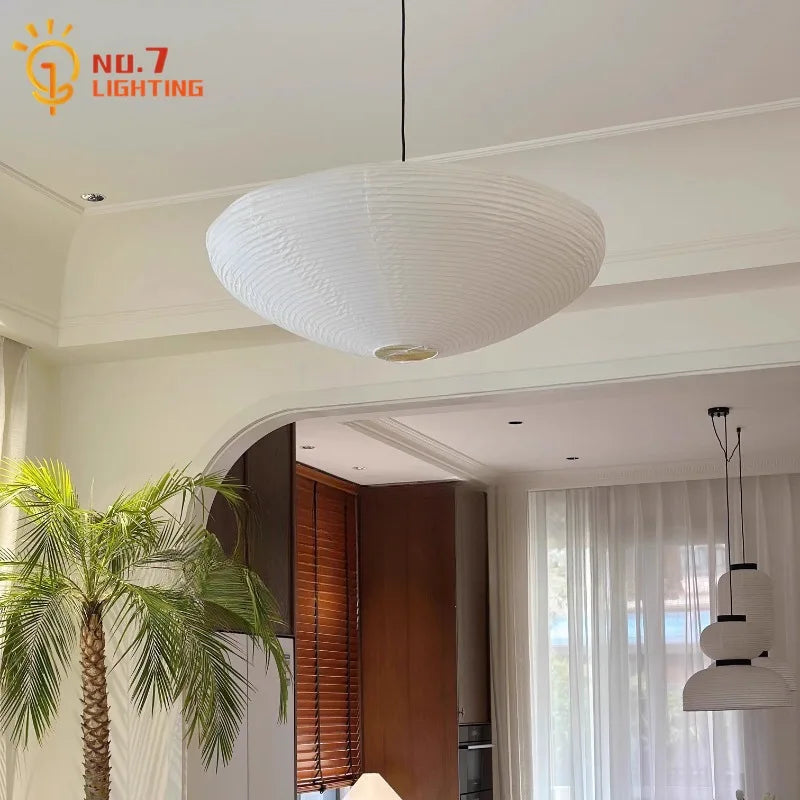 Afralia™ Noguchi Yong LED Pendant Lights | Rice Paper Hanging Lamp for Home & Hospitality