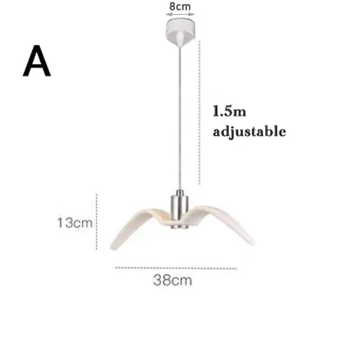 Afralia™ Seagull LED Chandelier: Modern Kitchen/Bar Ceiling Light Fixture