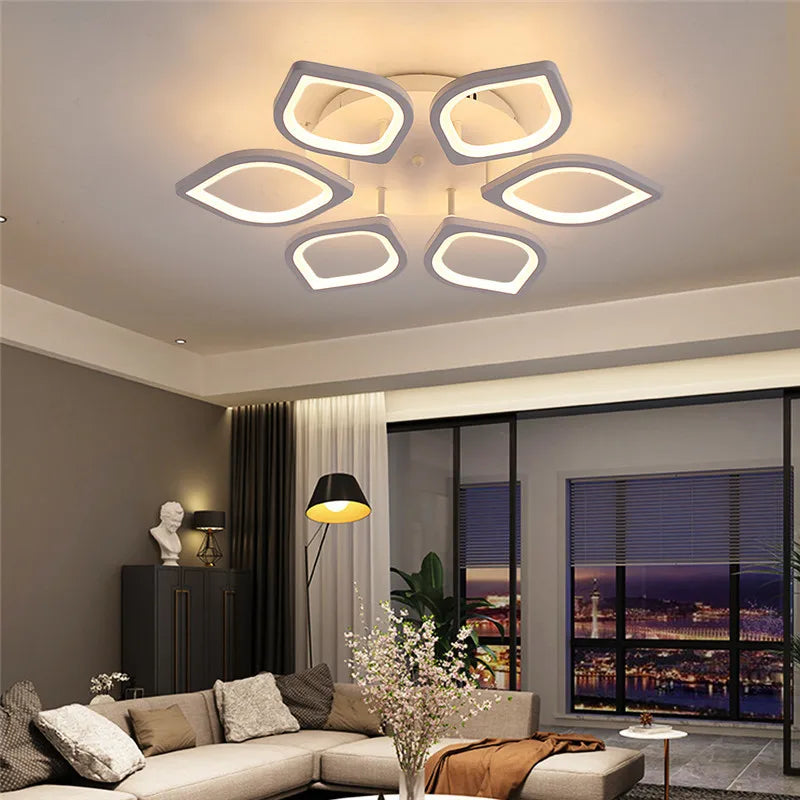 Afralia™ Acrylic LED Ceiling Chandelier for Modern Indoor Living Room Lighting Fixtures