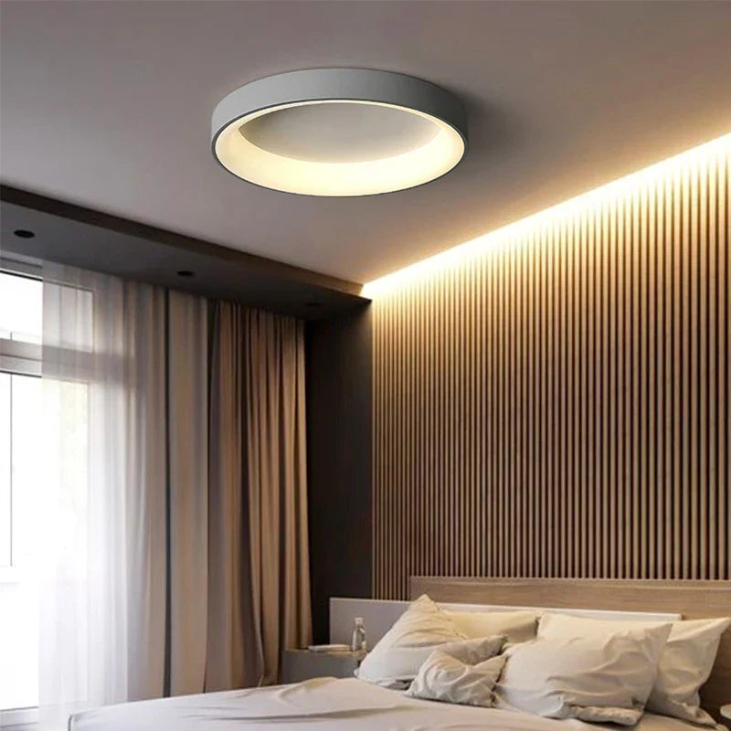 Afralia™ Round Ceiling Lights for Bedroom, Study, and Living Room - Modern LED Lighting Fixtures