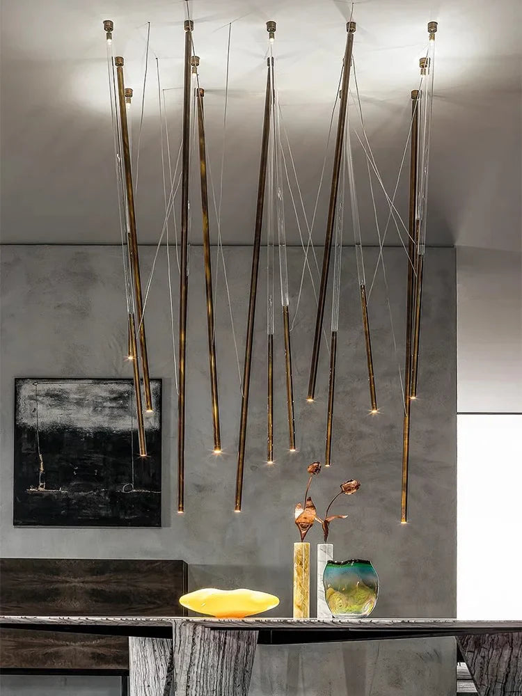 Afralia™ Luxury LED Long Strip Light for Living Room Art Decor