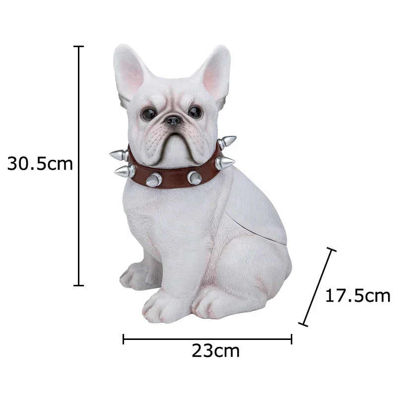 Afralia™ Bulldog Tissue Box: Cute Dog Shape Coffee Table Decoration