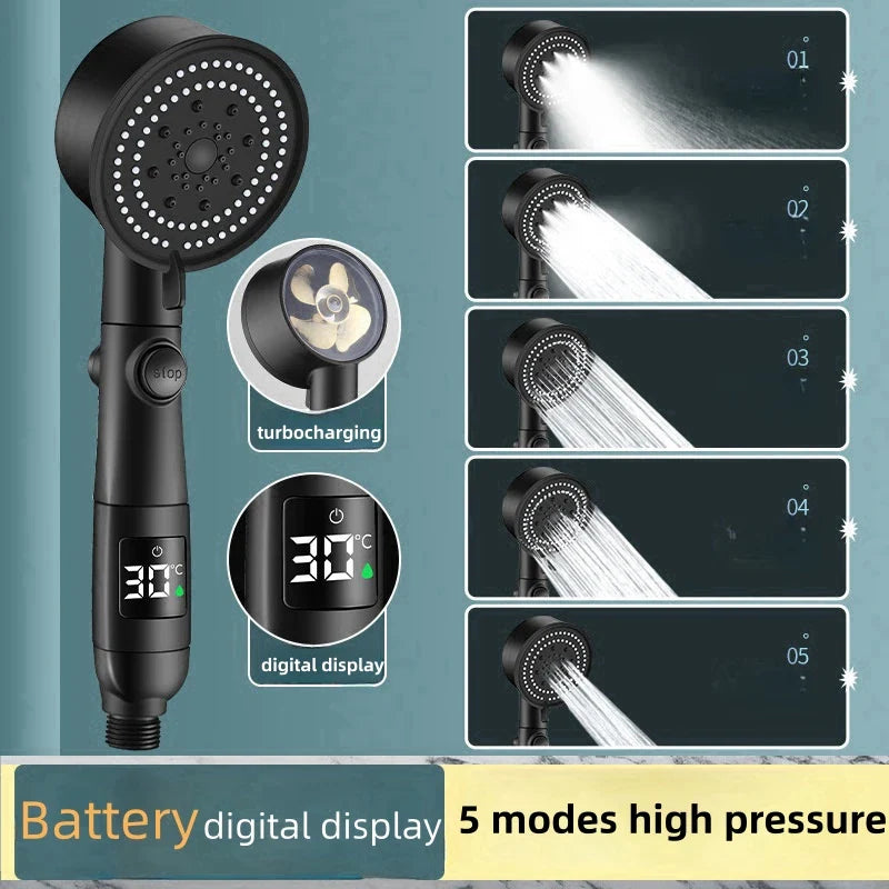 Afralia™ High Pressure Hand-held Showerhead Kit for Bathroom Essentials