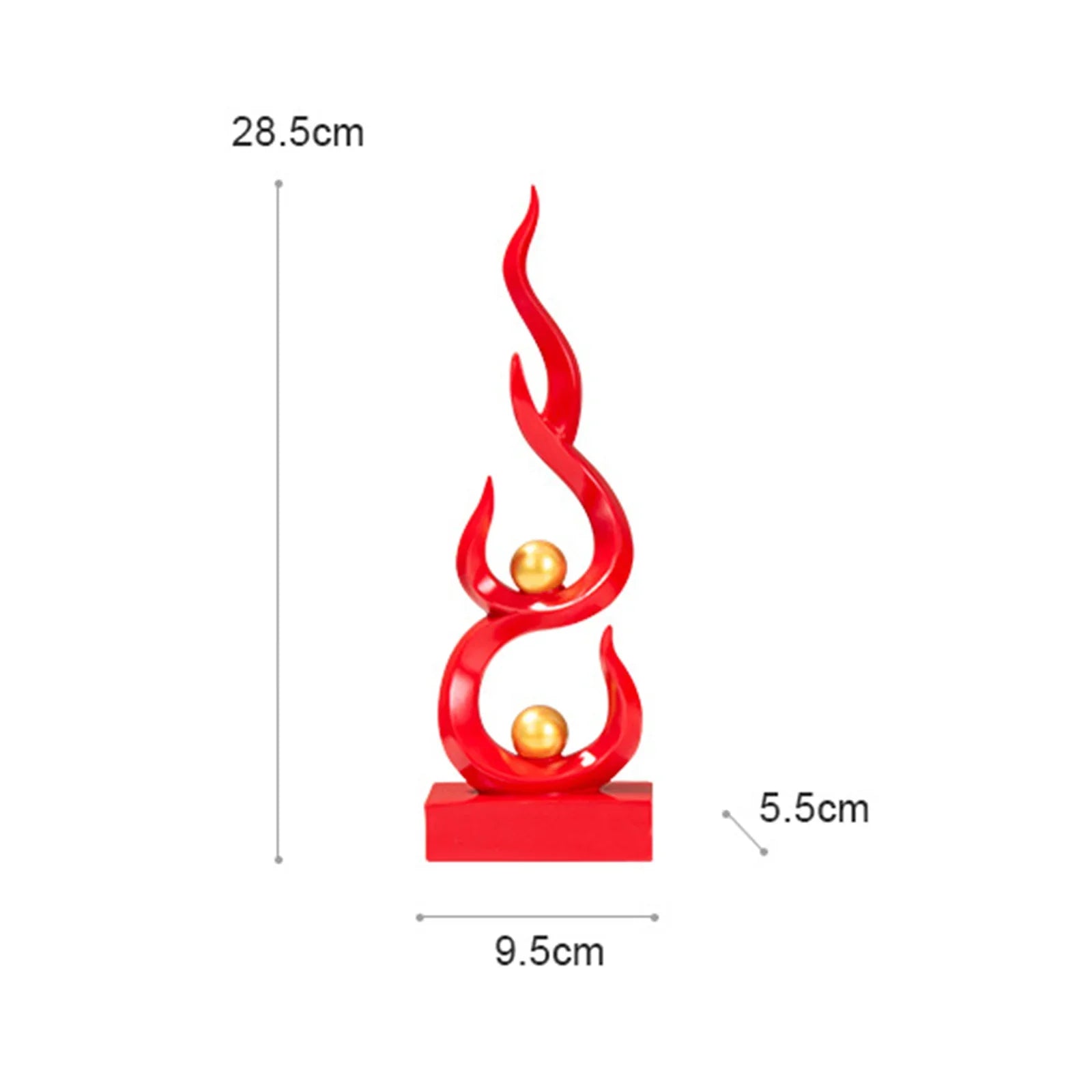 Afralia™ Modern Luxury Resin Abstract Sculpture for Home & Office Decor