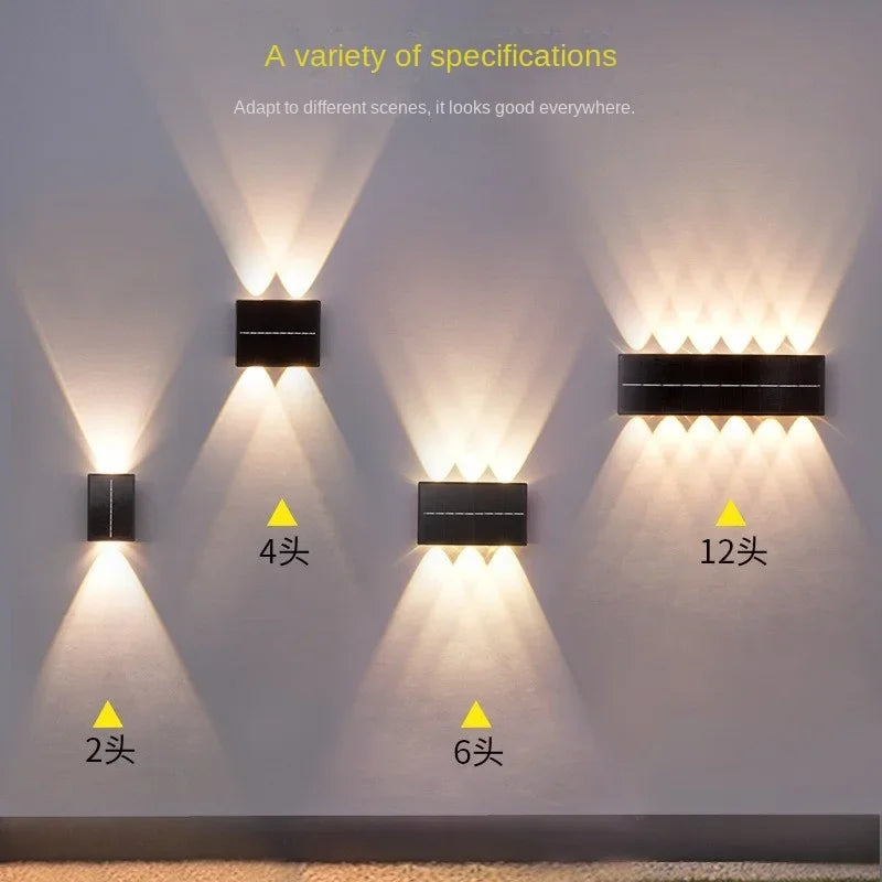 Afralia™ Solar Villa Wall Wash Light - Waterproof Outdoor Wall Lamp