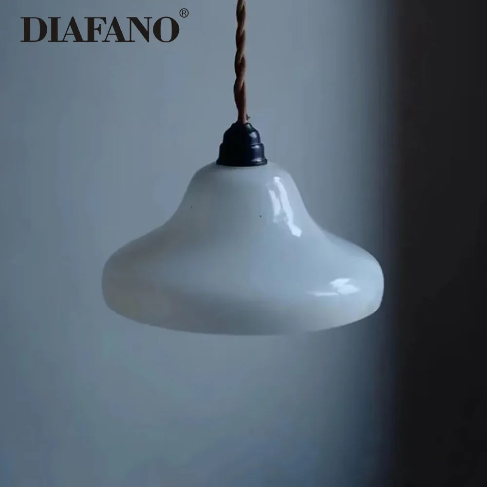 Afralia™ Modern Glass Pendant Light for Nordic, Retro, Korea, Japanese Style décor