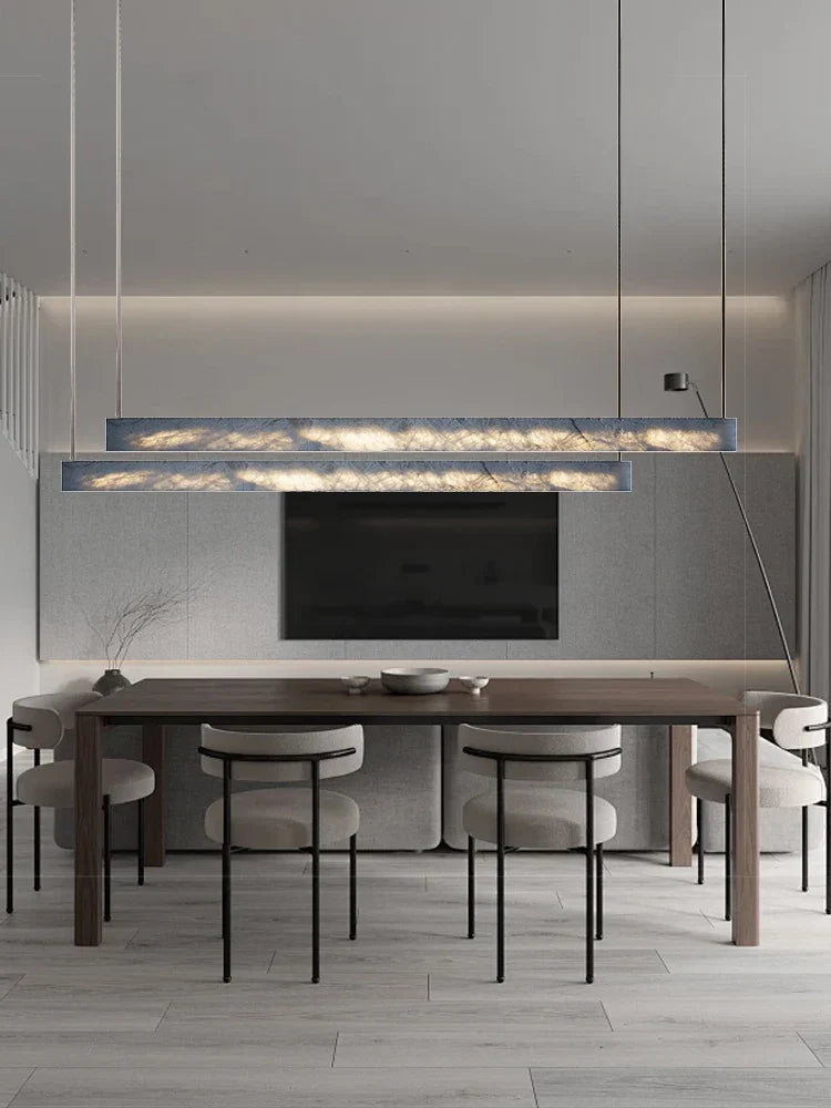 Afralia™ Marble Design LED Pendant Light for Home Decor and Office Spaces