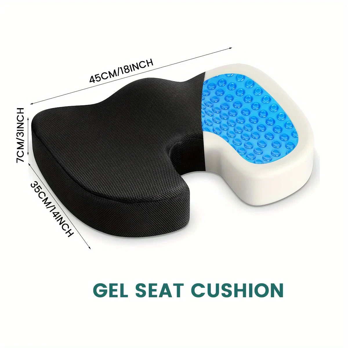 Gel Seat Cushion for Hemorrhoids Relief by Afralia™