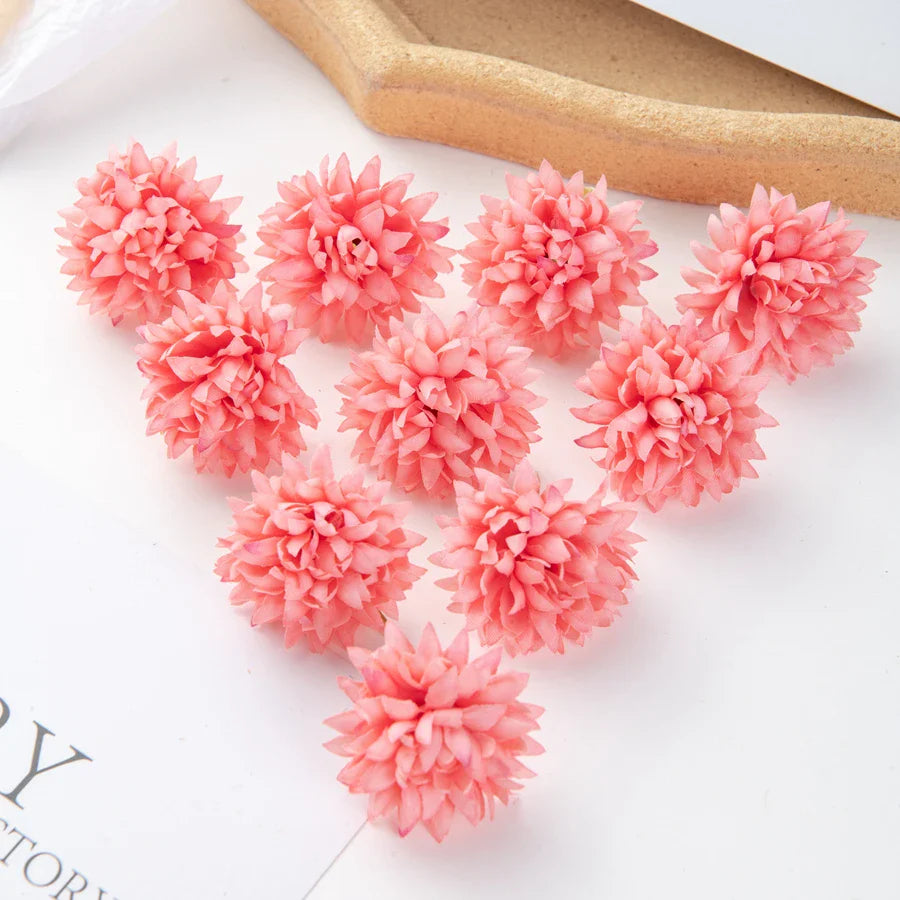 Afralia™ Silk Carnation Flowers for Scrapbook, Wedding, Christmas Wreath, Home Decor