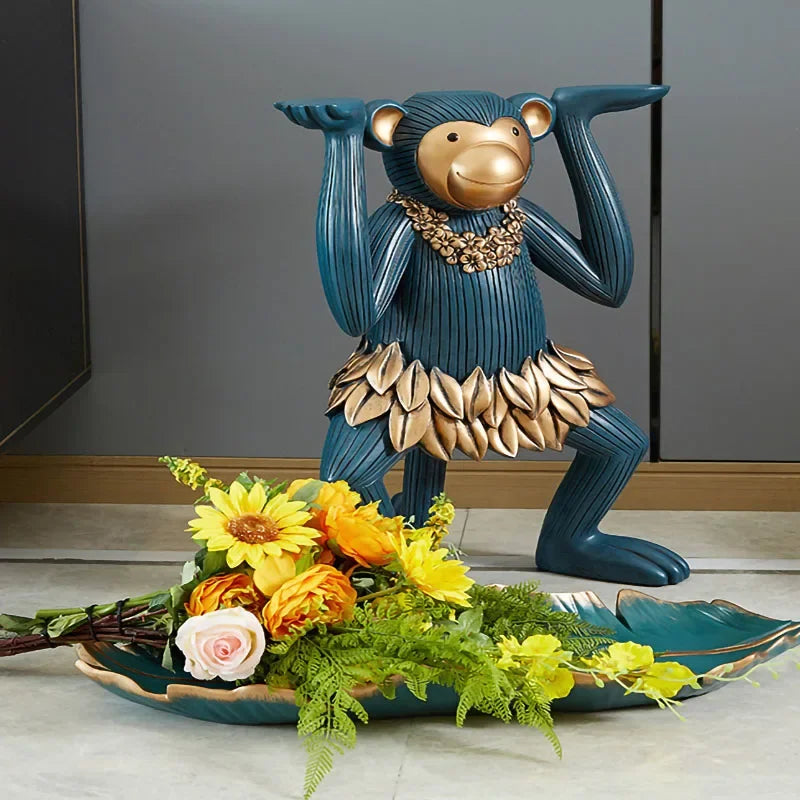 Afralia™ Modern Decor Tray Figurine Sculpture Nordic Decoration Organizer Ornament