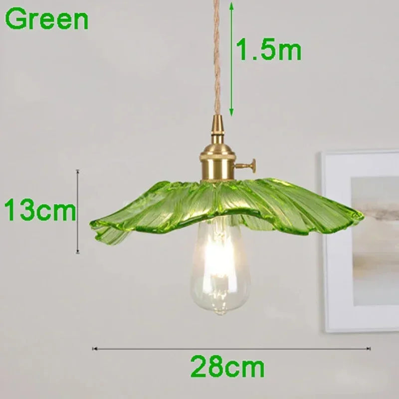Afralia™ Flower Glass Pendant Lights for Home Decor & Lighting in Living Room, Bedroom, Shop
