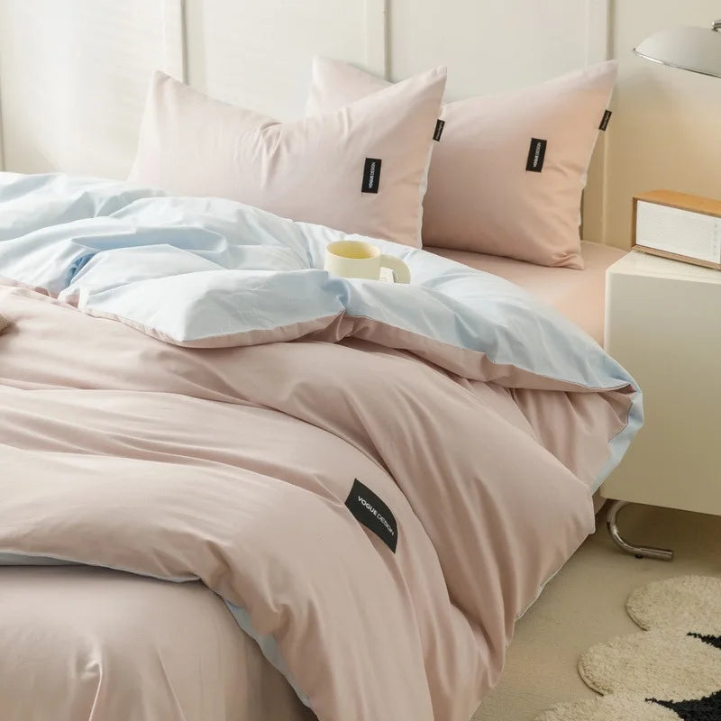 Afralia™ Cotton Bedding Set Super Soft Comforter All Season Home Textile