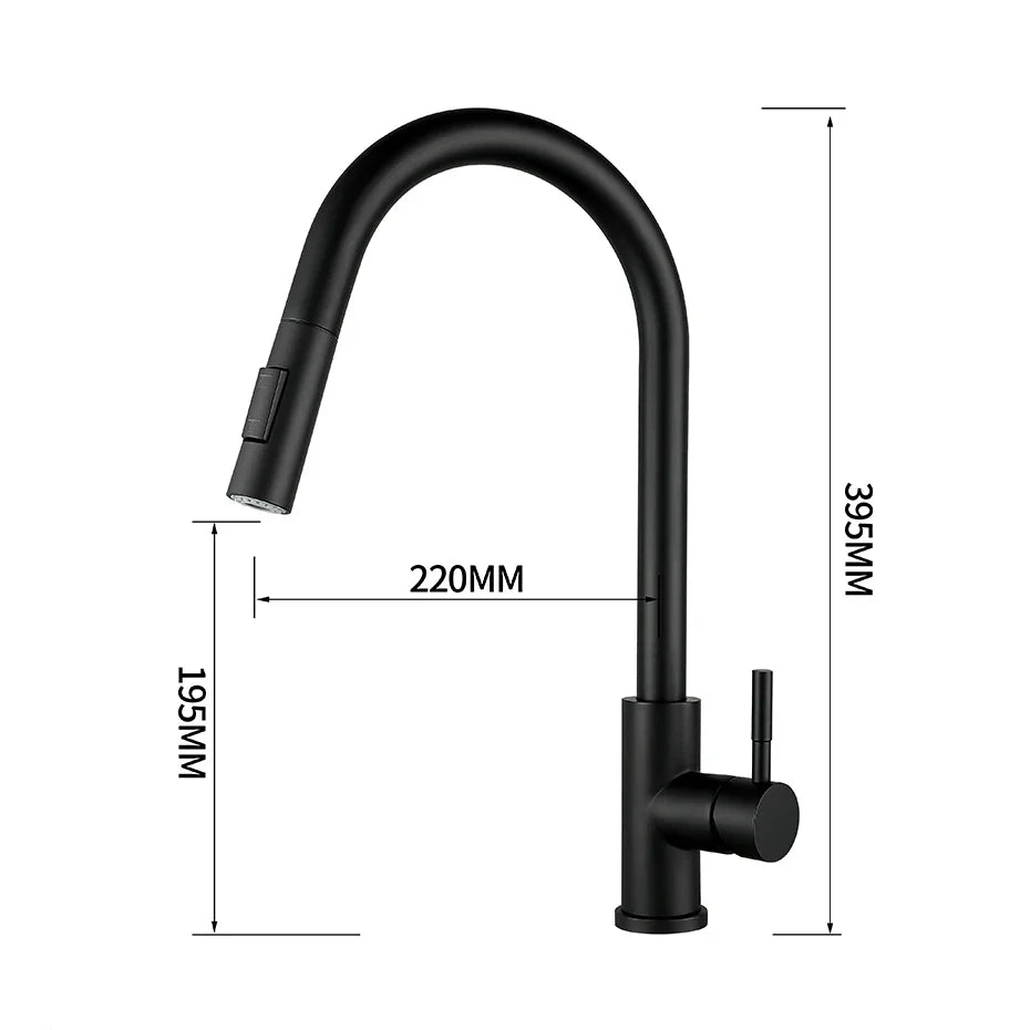 Afralia™ Smart Touch Kitchen Faucet with Sensor Technology and 360° Rotation