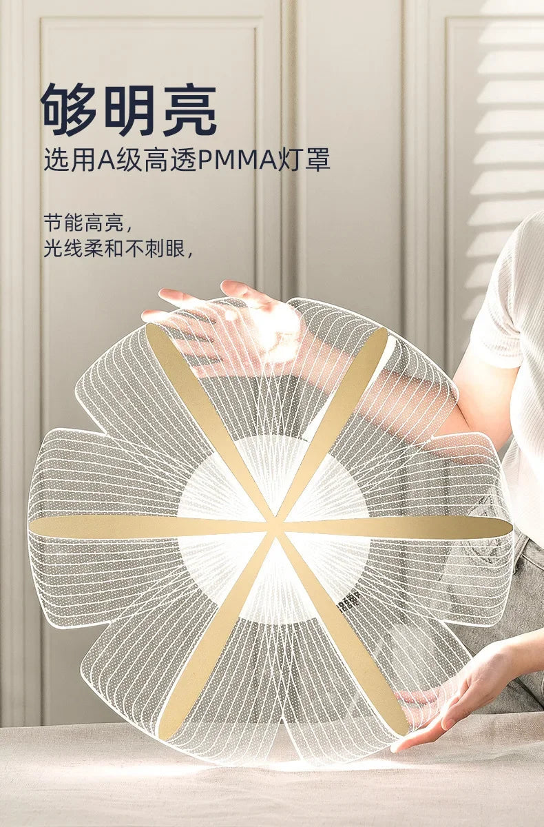 Afralia™ Petal LED Ceiling Lamp: Modern, Simple, & Creative Lighting for Bedrooms & Princess Rooms.