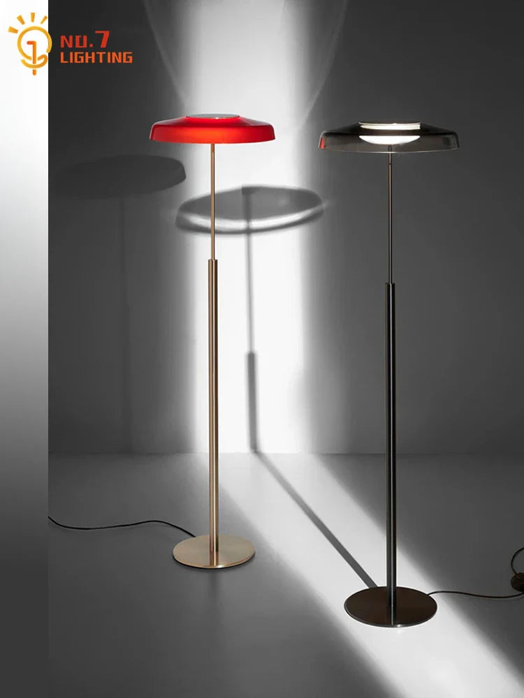 Afralia™ DORA Stained Glass Floor Lamp Touch Switch Modern Vertical Table Lamp