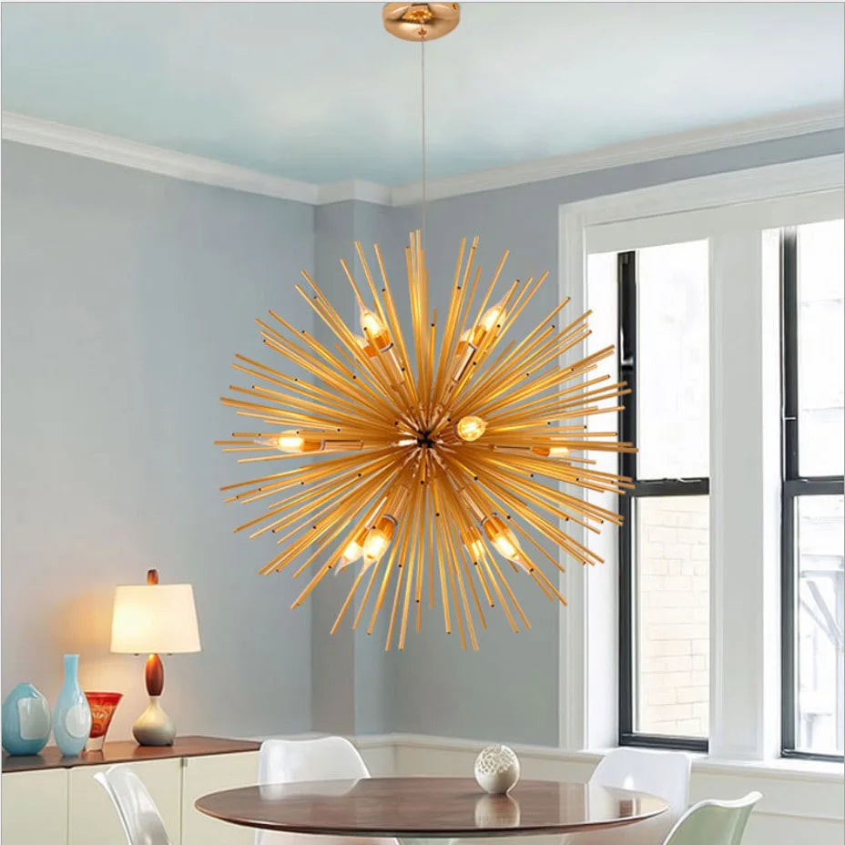 Afralia™ Golden Ball Pendant Lamp for Home and Office décor