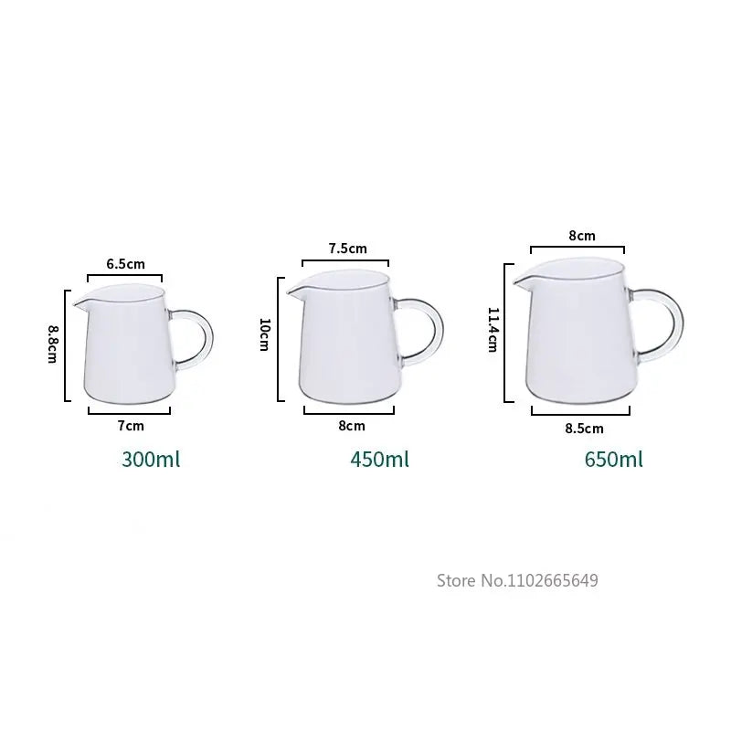 Afralia™ Glass Mini Milk Pourer Pitcher for Coffee and Tea