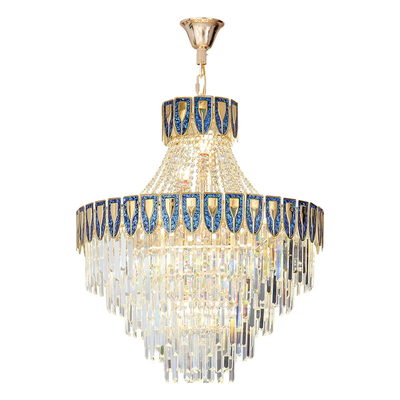 Afralia™ Shell Art Color Chandelier Luxury Lighting for Living & Dining Rooms