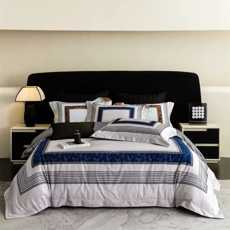 Afralia™ 1000TC Egyptian Cotton Luxury Bedding Set - 4Pcs