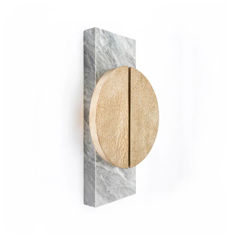 Marble Wall Light Luxury Home Decor Lamp Afralia™ Black Grey Sconce Aisle Hotel
