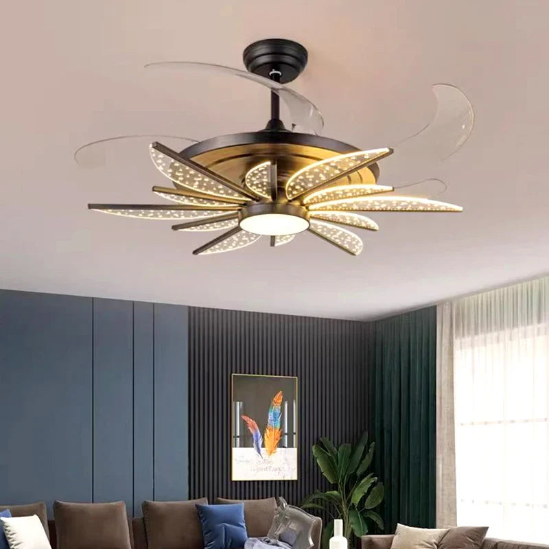 Afralia™ Kids Bedroom Ceiling Fan with Remote Control and LED Light