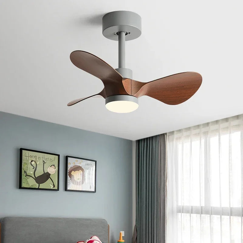 Afralia™ 24-Inch Mini Ceiling Fan with Lights, Modern Design for Home and Office