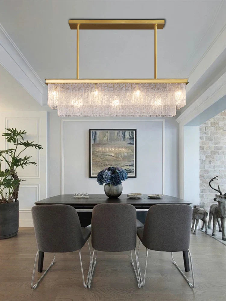 Afralia™ Elegant Crystal Glass Chandelier for Luxury Home Decor