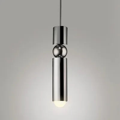 Afralia™ Black Gold LED Tube Pendant Lamp for Home Shop Decoration