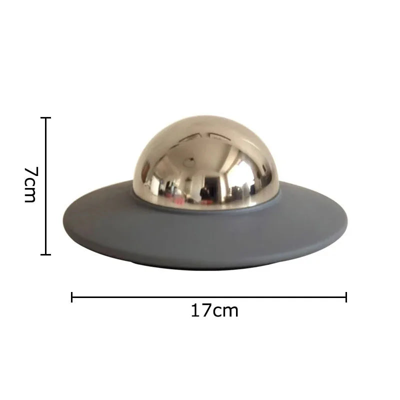 Afralia™ UFO Stainless Steel Ash Tray - Smoking Accessories for Office Table