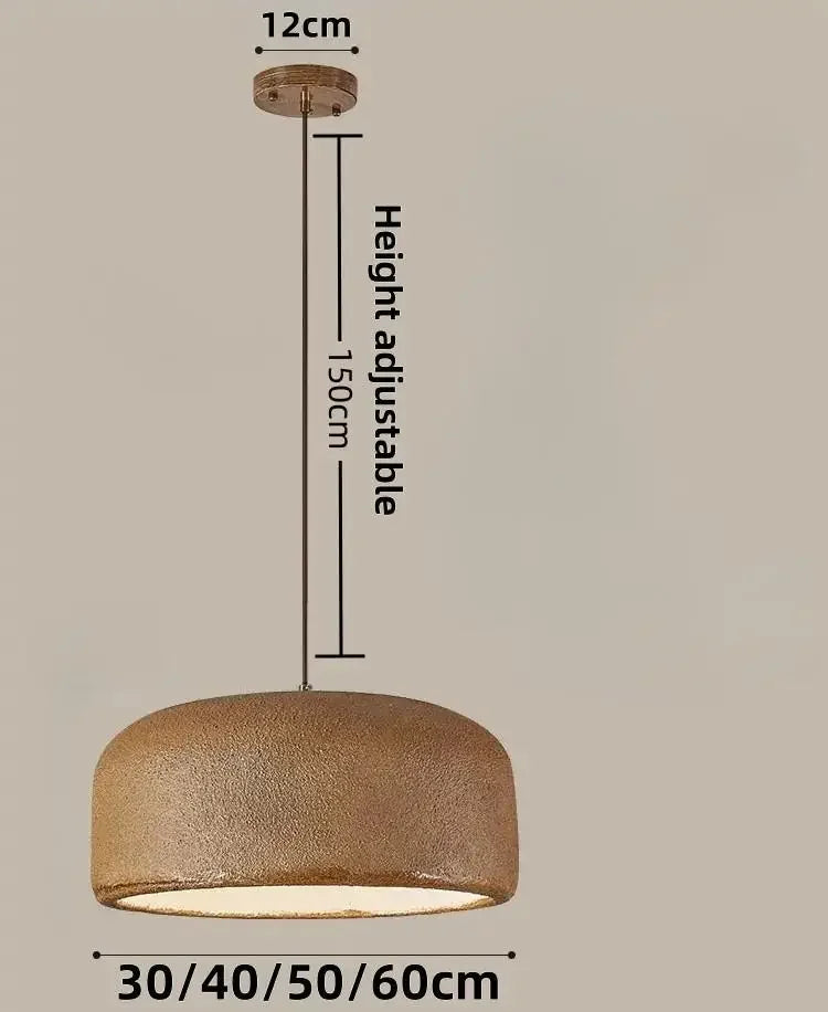 Afralia™ Nordic Wabi Sabi LED Pendant Lamp for Bar Restaurant Loft - Minimalist Design