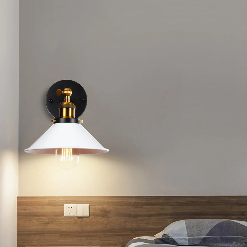 Afralia™ Industrial Retro Loft Wall Sconce E27 Bedside Lights Fixtures for Living Room