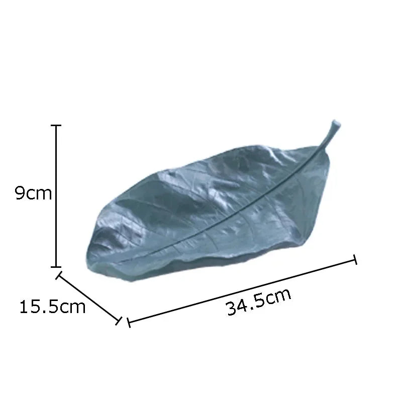 Afralia™ Leaves Tray Jewelry Stand - Multicolour Earrings & Necklace Display Plate