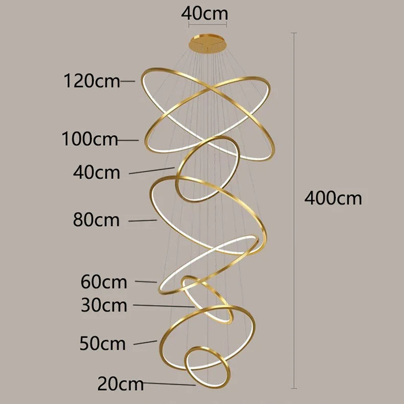 Afralia™ Nordic Stair Chandelier, Pendant & Ceiling Light for Living Room, Bedroom, Dining Room